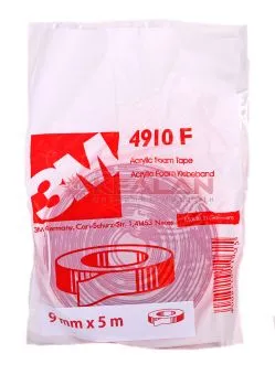 3M™ 4910 скотч, акриловая лента двухсторонняя прозрачная, 0,8 мм, 9 мм, 5 м.