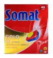 SOMAT таблетки для посудомоечной машины, голд табс, 40 шт.