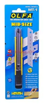 OLFA OL-MT-1 нож "AUTO LOCK" "Medium Tough Cutter" для работ средней тяжести, 12,5 мм.