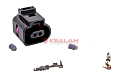 Картинка CARGEN AX6522S разъем 1J0973702 (2pin) 2 контакта датчика детонации, температуры, износа тормозных к от интентернет-магазина КЕАЛАН