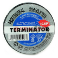 Terminator IC6P изолента черная ПВХ, супер премиум класса, огнеупорная, 0,18 мм, 19 мм, 20 м.