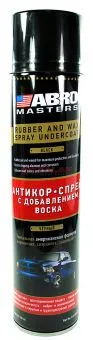 ABRO MASTERS U-6-BLK-R aнтикор-спрей с добавлением воска, черный, 700 мл.