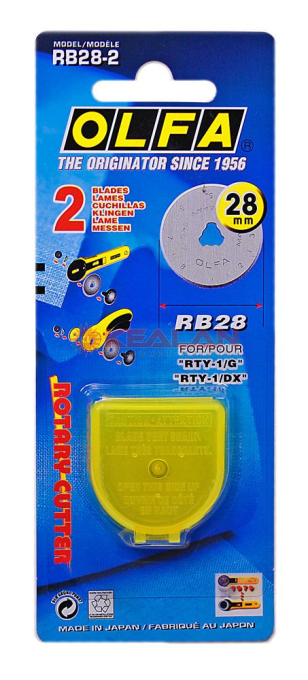 OLFA OL-RB28-2 лезвие специальное, круговое, 28 мм, 2 шт.