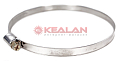 Картинка KVP 100-120/9 W2 хомут червячный, нержавеющая сталь от интентернет-магазина КЕАЛАН