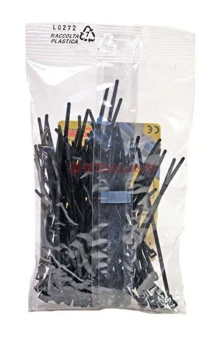 Cobra 100x2.5 стяжки кабельные, черные, морозостойкие, 100 шт.