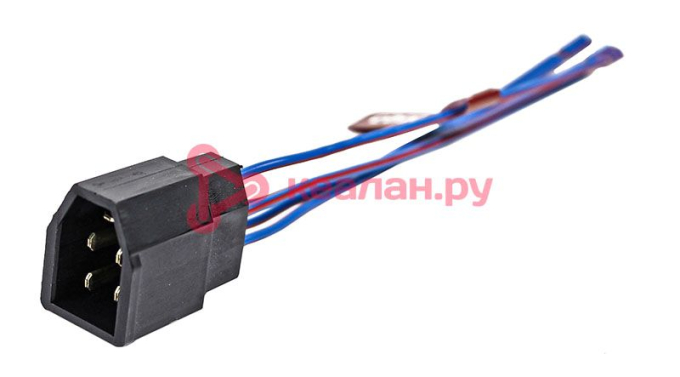 CARGEN AX34402 разъем 2108-3724358 межжгутовой 5-ти контактный штыревой серии 2.8, с проводами 0,75 