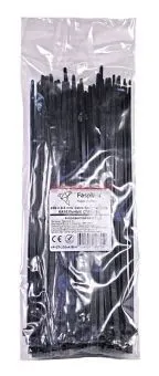 Fasplast 250x4.8 кабельные стяжки черные, морозостойкие, 100 шт.
