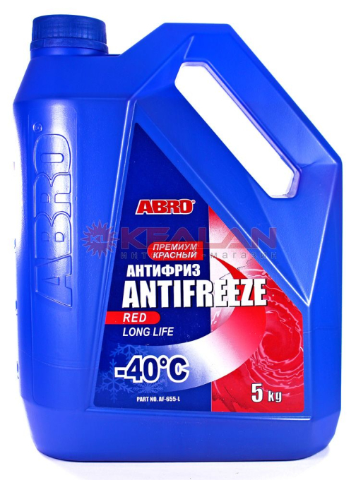 ABRO AF-655-L aнтифриз красный, 5 кг.
