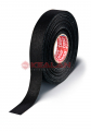 tesa 51006 тканевая изоляционная лента профессиональная, черная, 0,32 мм, 19 мм, 25 м.