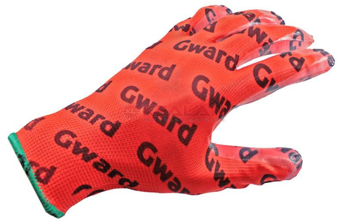GWARD Fiesta GWARD перчатки нейлоновые с нитриловым покрытием, размер 8 (M)