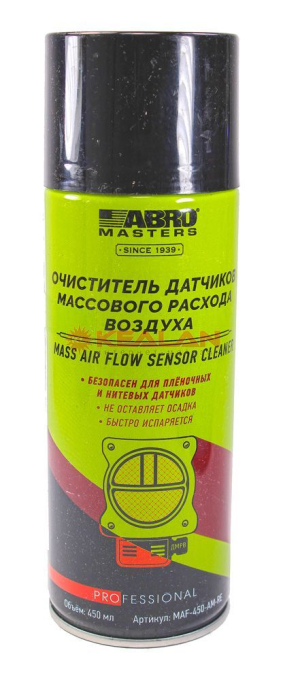 ABRO MASTERS MAF-450-AM-RE очиститель датчиков массового расхода воздуха, 450 мл.