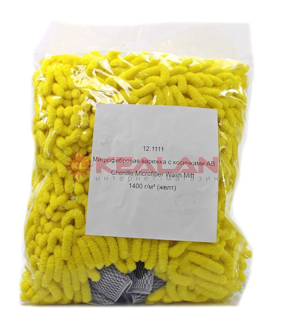 Adolf Bucher Chenille Microfiber Wash Mitt микрофибровая варежка с косичками
