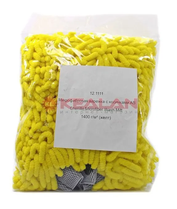 Adolf Bucher Chenille Microfiber Wash Mitt микрофибровая варежка с косичками