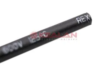 REXANT ТУТнг 2,5/1,25 термоусадочная трубка, черная, нарезка по 1 м.