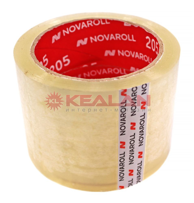 NOVAROLL cкотч упаковочный прозрачный, 40 мкм, 75 мм, 60 м.