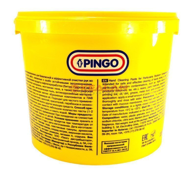 PINGO Чистая звезда, паста для очистки рук, 5 л.
