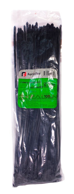 Fortisflex 550x9,0B стяжки кабельные, черные, 100 шт.