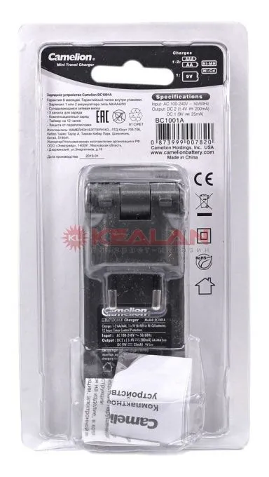 Camelion BC-1001A зарядное устройство для батареек AA/AAA 