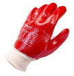 GWARD Ruby100 перчатки МБС, интерлок с покрытием ПВХ красного цвета, 10/XL