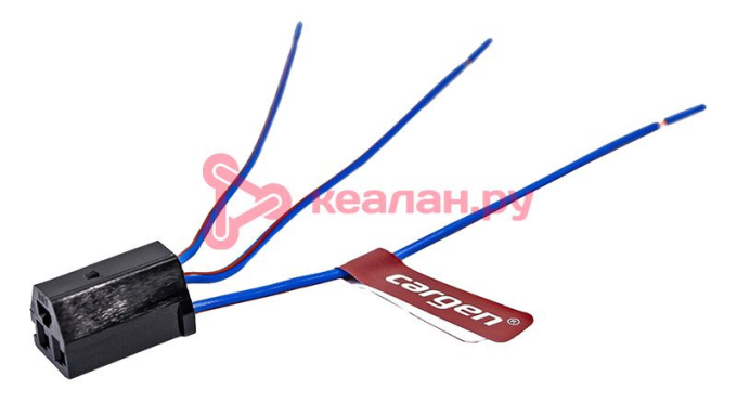 CARGEN AX34301 разъем 2108-3724355 межжгутовой 3-х контактный гнездовой серии 2.8, с проводами 0,75 