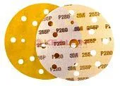 3M™ 50450 255P+ круг абразивный, золотой, 15 отверстий, Р280, 150 мм.