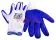 GWARD Blue перчатки нейлоновые белые с синим нитриловым покрытием, размер 9/L