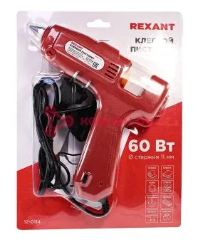 REXANT 12-0114 пистолет клеевой, 60 Вт