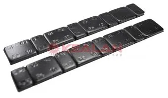 TECH K096 стальные самоклеящиеся черные грузики, 4 х 5 г, + 4 х 10 г, 60 г, 25 шт.