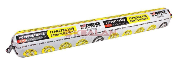 ABRO MASTERS UR-1300-BLK-600-RE герметик полиуретановый, черный, 600 мл.