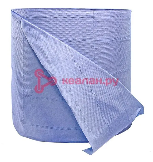 Wesons CBP-24 100% целлюлоза, бумага протирочная, синяя, 2 слоя, размер 24 х 35 см, в рулоне 1000 ли
