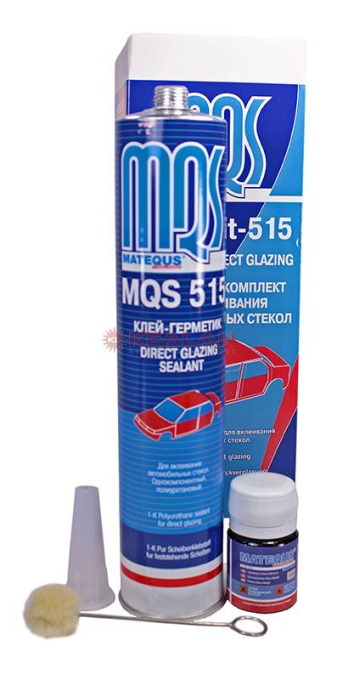 MATEQUS MQS 515 KIT набор для вклейки стекол, клей-герметик, праймер и аппликатор