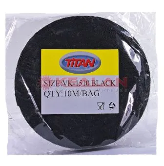 TITAN velcro VK-1510 стяжка для кабеля, черный цвет, "Липучка", 10 м.
