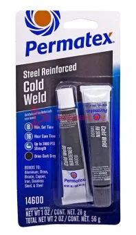 Permatex 14600 холодная сварка, стальной компаунд, 56 г.