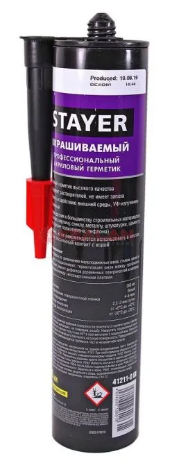STAYER "MASTER" Герметик акриловый, белый, 260мл
