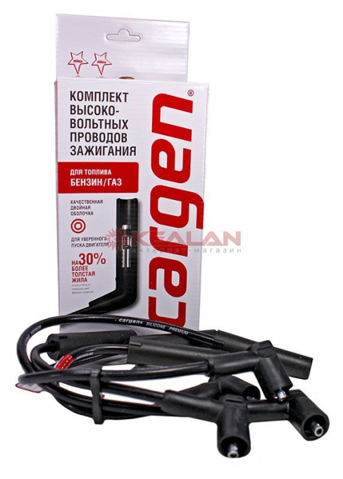 CARGEN AX119 провода высоковольтные для а/м Logan 1.4, 1.6; Logan 1.6 MPI; Sandero 1.4, 1.6; Symbol 