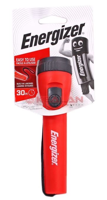 Energizer Plastic Light 1.2W 1LED фонарь универсальный, ремешок черный