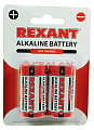 Картинка REXANT С/LR14 алкалиновая батарейка, 2 шт. от интентернет-магазина КЕАЛАН