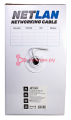 NETLAN кабель U/UTP 4 пары, Кат. 5e (Класс D), 100МГц, одножильный, BC (чистая медь), внутренний, PV