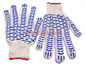 Картинка SIZN перчатки рабочие ХБ с ПВХ волна, 4 нити от интентернет-магазина КЕАЛАН