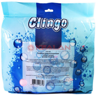 Clingo набор водопоглощающих салфеток, 3 шт.