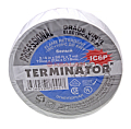 Картинка Terminator IC6P изолента белая ПВХ, супер премиум класса, огнеупорная, всепогодная, 19 мм, 20 м. от интентернет-магазина КЕАЛАН