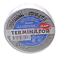 Картинка Terminator IC6P-white изолента белая ПВХ, супер премиум класса, огнеупорная, всепогодная, 19 мм, 20 м. от интентернет-магазина КЕАЛАН