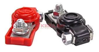 CARGEN AX776 клемма аккумуляторная, комплект "-" и "+", в пластиковом изоляторе, болт и гайка