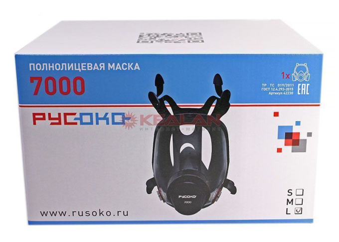РУСОКО полнолицевая маска 7000 (L)