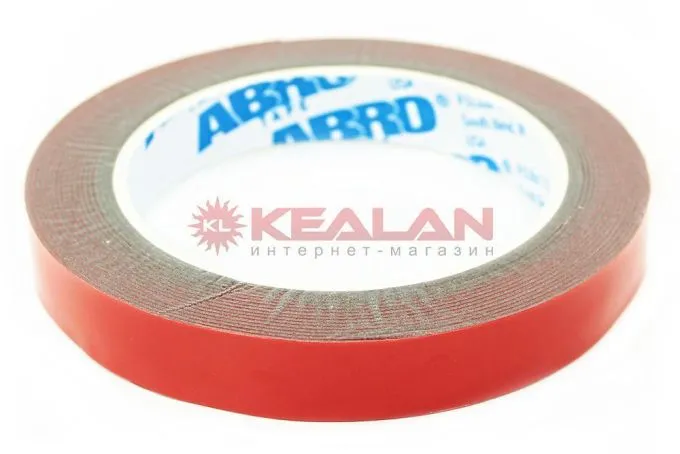 ABRO RD-15mm-5M лента клейкая двухсторонняя, Премиум, 15 мм, 5 м.