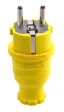 REXANT 111-014 вилка прямая влагозащищенная, c/з, 16 А, IP44, каучук желтая REXANT 111-014 вилка прямая влагозащищенная, c/з, 16 А, IP44, каучук желтая