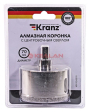 KRANZ KR-92-0019 коронка алмазная 70 мм, по керамограниту с центровочным сверлом KRANZ KR-92-0019 коронка алмазная 70 мм, по керамограниту с центровочным сверлом