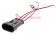 CARGEN AX364 разъем 282105-1 3-х контактный штыревой, с проводами 0,5 кв.мм, 1 шт.