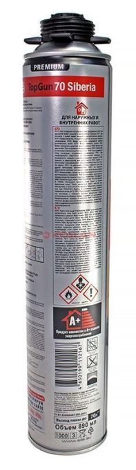 Sila Pro TopGun 70, профессиональная монтажная пена, 880 мл.