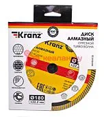 KRANZ KR-90-0133 диск алмазный отрезной Turbo волна 180x22,2x2,2x10мм.
